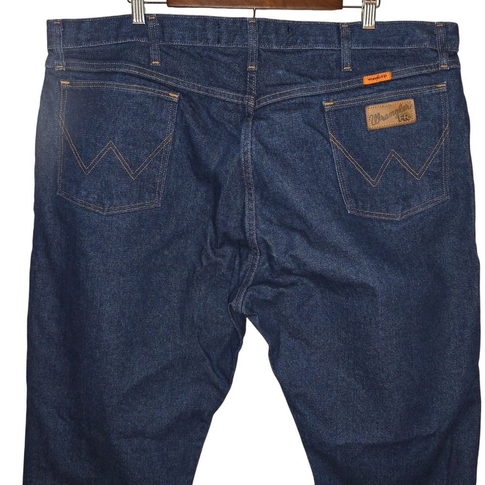 Wrangler FR Flame Resistant‎ 13MWZ Work Jeans Blue Denim Mens 42x30